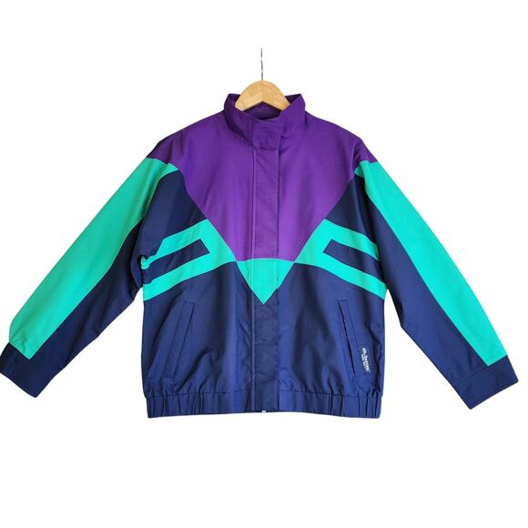 Tourney Womens Vintage Retro Gore Tex Waterproof Jacket Size Medium Golf Track - Picture 1 of 12